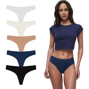 Yohannes Club Yohannesclub,kadın,pamuklu Brazilian Basic Külot 5'li, Karışık renkli paket