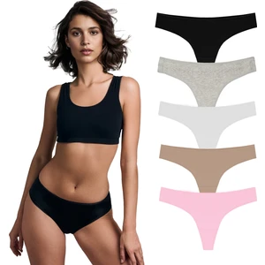 Yohannes Club Kadın Pamuklu Basic Brazilian Külot, 5'li Paket,modern basic tarz