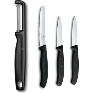 Siyah Soyacak ve Bıçak Seti 4'lü