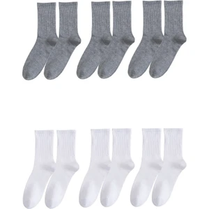 Unisex 6'lı Düz Tenis Model Çorap