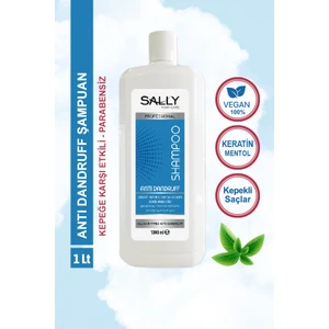 Anti-Dandruff Kepekli Saçlar İçin Menthol Keratin Kepeğe Karşı Etkili Profesyonel Şampuan 1 LT