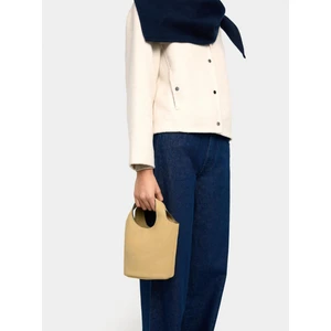 Deri Efektli Bucket Çanta