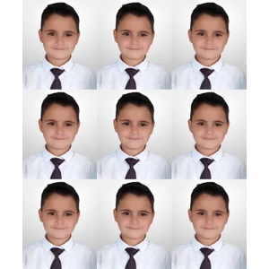 Biyometrik Vesikalık Fotoğraf Baskısı 9 Adet A5 Parlak Kağıt ile Premium Kalite
