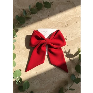 Kadin Kırmızı Otomatik Fiyonk Toka, El Yapımı Toka, Yetişkin Genç Kız Klipsli Toka, Kadin Toka