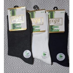 Multipa Bambu Şık Kadın Çorabı Soket 3 Çift