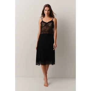 Antique Dantelli Uzun Gecelik