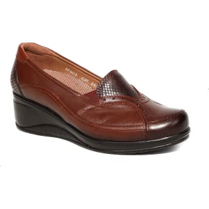 57603-G Taba Kadın Hakiki Deri Ayakkabı