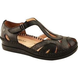 22521-G Siyah Kadın Hakiki Deri Günlük Ayakkabı