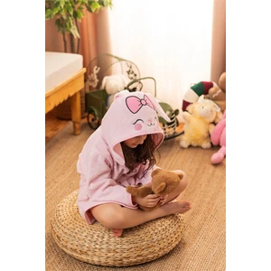 Kapşonlu Kız-Erkek Çocuk Bornozu Pamuklu