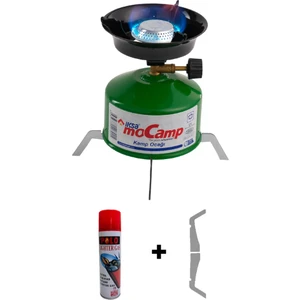 Mocamp Tekrar Doldurabilir Devrilmez Ayaklı Portatif Kamp Ocağı - Yeşil