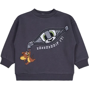 Tom And Jerry Fermuar Baskılı 2-5 Yaş Sweatshirt