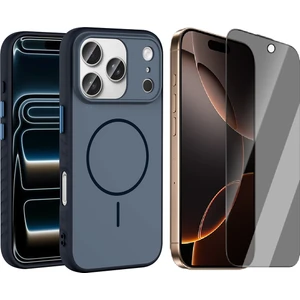 Apple iPhone 17 Pro Max Kılıf M-safe Şarj Özellikli Zore Tea Kapak + Hayalet Ekran Koruyucu