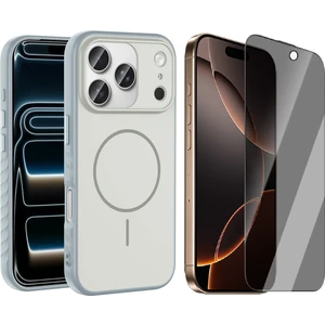 Apple iPhone 17 Pro Max Kılıf M-safe Şarj Özellikli Zore Tea Kapak + Hayalet Ekran Koruyucu