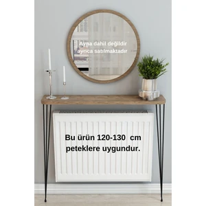 Talaş Tozum 140 cm Oval Kesim Petek Üstü Raf Dresuar