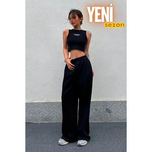 Bol Paça Paçası Ayarlanabilir Kışlık Bol Kalıp Büyük Beden Battal Kalıp Oversize Baggy Yüksek Bel