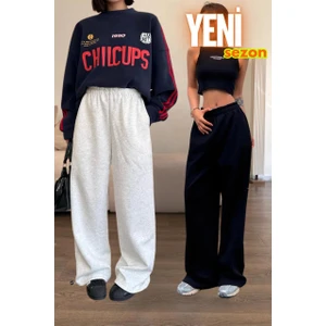 Bol Paça Paçası Ayarlanabilir Kışlık Bol Kalıp Büyük Beden Battal Kalıp Oversize Baggy Yüksek Bel