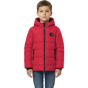 İçi Kürklü Cepli Kapüşonlu Jel Elyaflı Su ve Rügar Geçirmez Erkek Çocuk Kışlık Mont