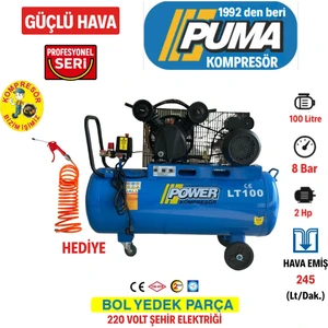 100 Lt Hava Kompresörü Yağlı (2 Hp)