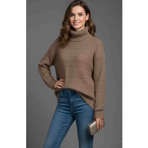 Geniş Boğazlı Trend Basıc Kazak