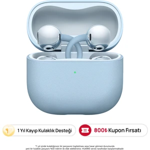 HUAWEI Freeclip 2, açık kulak tasarımlı bluetooth kulaklık, Hafif Tasarımla Gün Boyu Rahat Kullanım, 38 Saate Varan Pil Ömrü, (HUAWEI Türkiye Garantili), Mavi