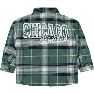 Civil Boys Chıcago Baskılı 6-9 Yaş Gömlek - Yeşil 9-10 Yaş