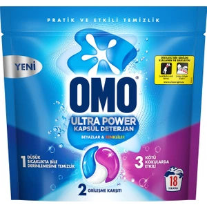 Ultra Power Kapsül Çamaşır Deterjanı 18 Yıkama