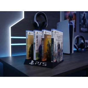 Ps5 ve Ps4 Uyumlu 10'lu Oyun Kutusu Standı - Dekoratif Oyun CD Tutucu ve Sergileme Rafı