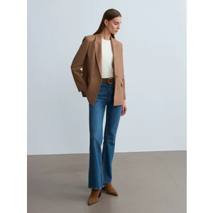 60767 Blazer Ceket-Camel