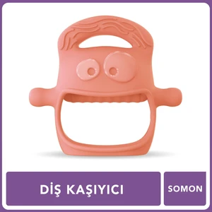 MOCHi Silikon Bebek Diş Kaşıyıcı – BPA ve BPS İçermez, Ergonomik Tutma, Sevimli Tasarım, Duyusal ve Motor Gelişimi Destekler