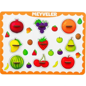 9 Lu Tutmalı Meyvler Puzzle