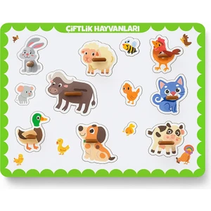 9 Lu Tutmalı Çiftlik Hayvanlar Puzzle