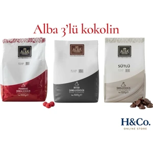 Kokolin 3lü Set Sütlü Bitter Frambuaz - Kokolin-Çikolata-Kuvertur