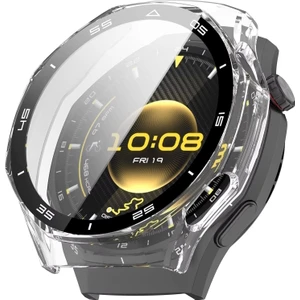 M.TK Moveteck Huawei Watch Gt 6 Pro 46MM Uyumlu Kasa ve Ekran Koruyucu 360 Tam Koruma Sert Pc Silikon Sport Watch Yazılı