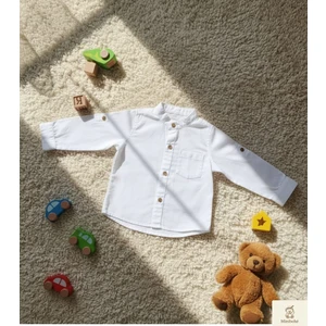 Minibohe Çocuk Gömlek Beyaz