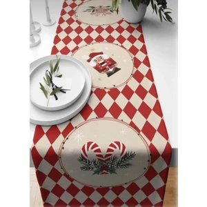 Mavi Masal Yeni Yıl Desenli Runner