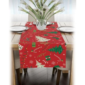 Mavi Masal Kırmızı Yılbaşı Runner