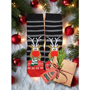 Diva Viva - Yılbaşı Temalı Unisex Çorap – Desenli Özel Tasarım (Hediye Paketli)