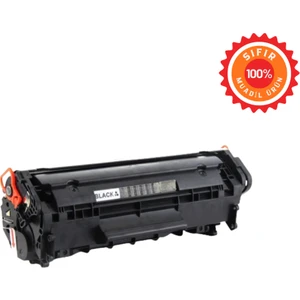 Q2612A / CRG-703 / CRG-303 Uyumlu Geliştirilmiş Siyah Muadil Toner