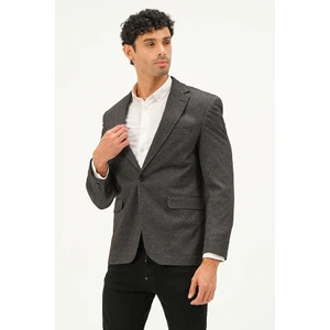 Erkek Slim Fit Blazer Ceket Koyu Gri