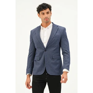 Erkek Slim Fit Blazer Ceket Mavi
