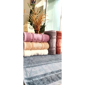 Z&N Style Çeyizlik Lüks Ribella Bamboo 50X90 Cm. Bambu El&yüz Havlu Seti 3.lü Set