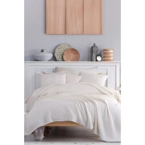 Ecocel Pike Örtü Çift Kişilik 200X230CM Karde Krem