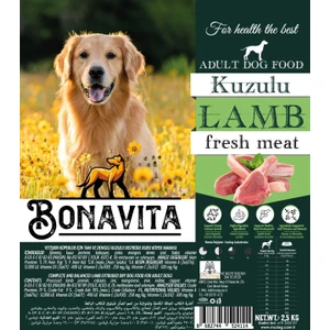 Kuzu Etli Yetişkin Kuru Köpek Maması 5kg (2.5x2)