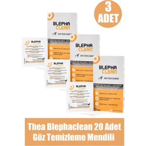 Blephaclean Steril Göz Pedi 20'li 3 Kutu