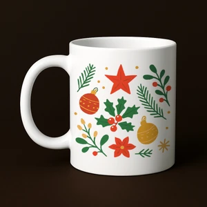 Baskılı Kupa - Yılbaşı İkonları - Hediyelik