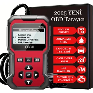 V410 Obd2 Araba Otomobil Arıza Tespit Cihazı Tüm Araçlara Uyumlu Hata Okuma Silme Işık Söndürme