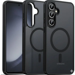 Kip GSM Samsung Galaxy A36 Uyumlu Kılıf Magsafe Kablosuz Şarj Destekli Yumuşak Kenarlı Arka Yüzeyi Mat Kapak