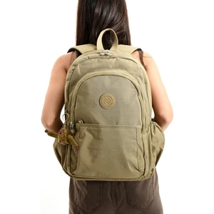 Unisex Suya Dayanıklı Krinkıl Kumaş Çok Gözlü Büyük Boy Okul ve Sırt Çantası Srgn