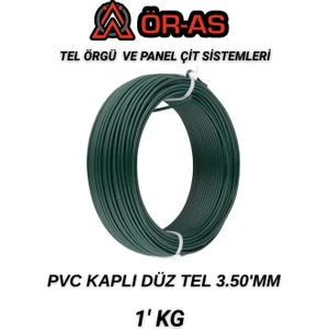 Ör - As Tel Örgü & Panel Çit Sistemleri Pvc - Kaplı  Düz Tel - 3.5  mm Kalınlık  (- 1 - Kg -)