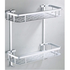 Parlak Banyo Alüminyum Plaka Raf Banyo Şampuan Duş Jel Raf Mutfak Asılı Depolama Raf | Banyo Rafları (Yurt Dışından)